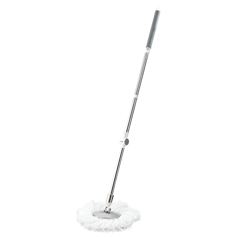MH02 NBR comfortable stainless steel spin mop handle
