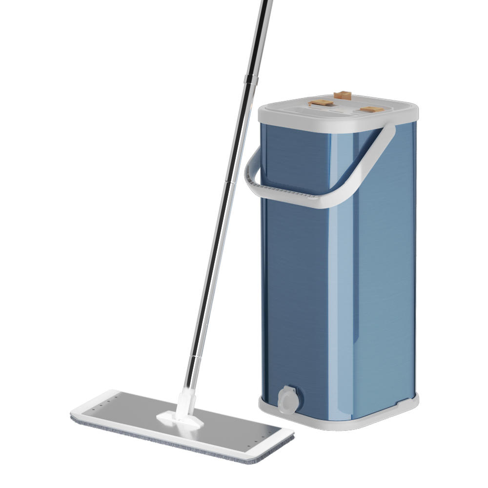PB36  Dirty Water seperation system stainless steel flat mop bucket set